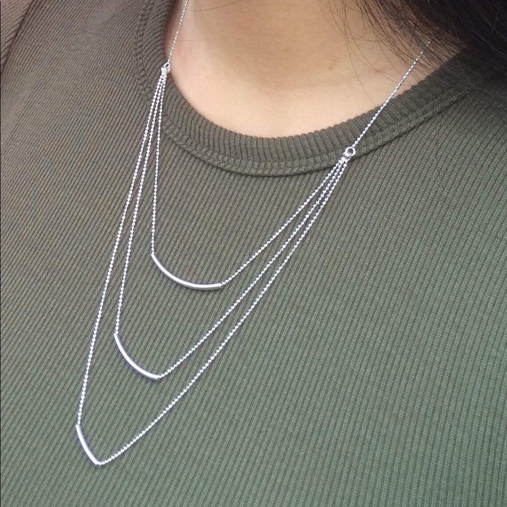 925 Sterling Silver Multi-Strand Necklace